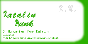katalin munk business card